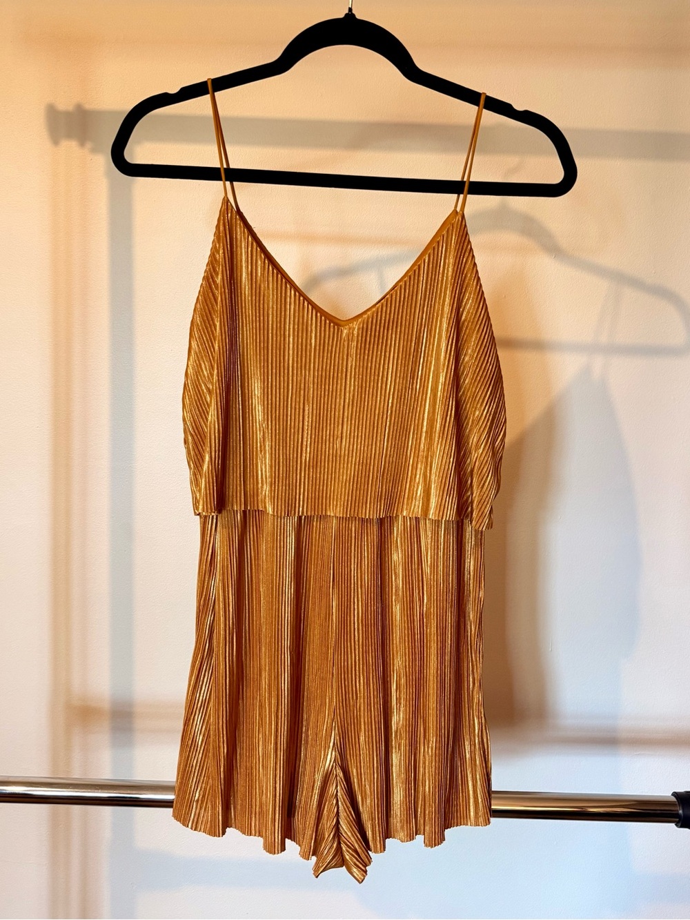 Forever 21 Gold Metallic Romper